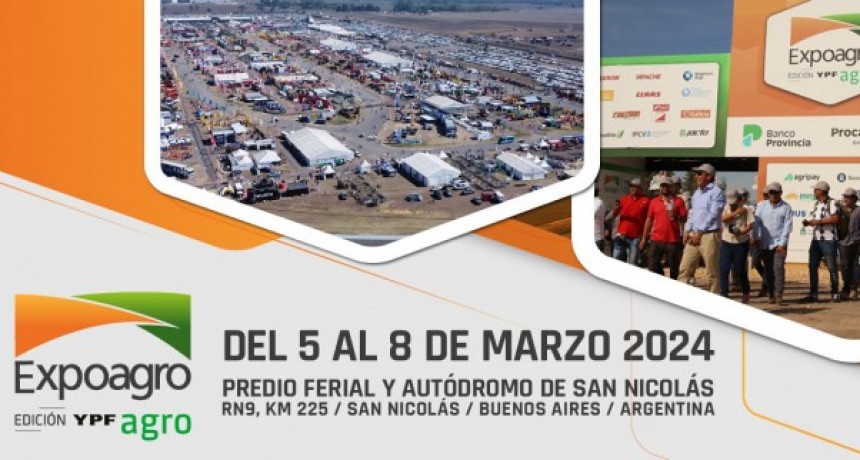 Expoagro: la edici&oacute;n 2024 se presenta con m&aacute;s expositores y m&aacute;s teconolog&iacute;a