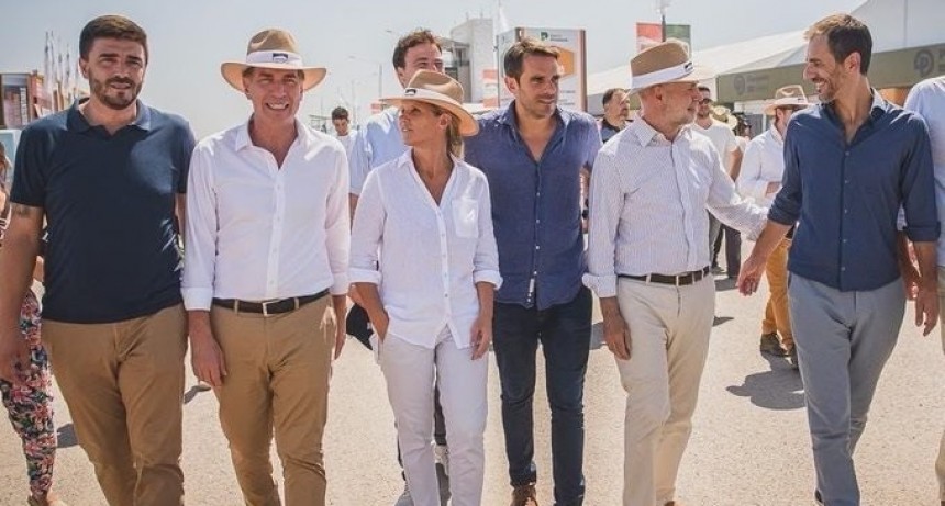 Galli visit&oacute; Expoagro junto a Larreta, Santilli y Passaglia