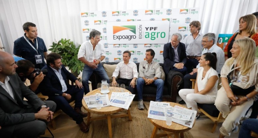 Giuliano en Expoagro:"Vemos la competitividad del campo argentino y la integraci&oacute;n del trabajo diario de los productores"