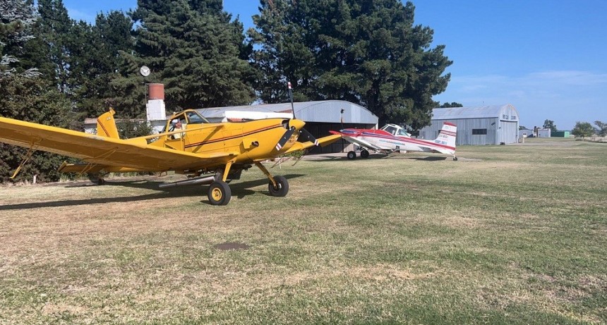 Sigue la siembra a&eacute;rea en campos de Olavarr&iacute;a