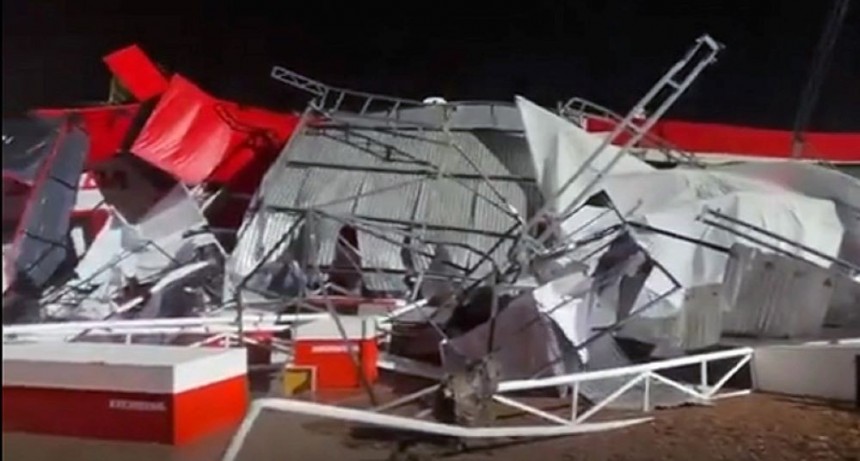 Da&ntilde;os en Expoagro por el fuerte temporal