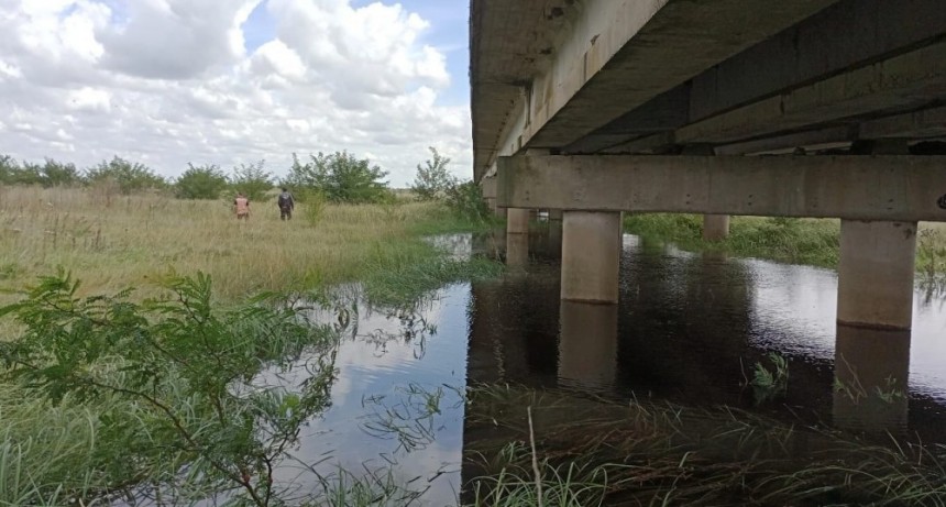 Saladillo: Arroyo Las Flores desbordado