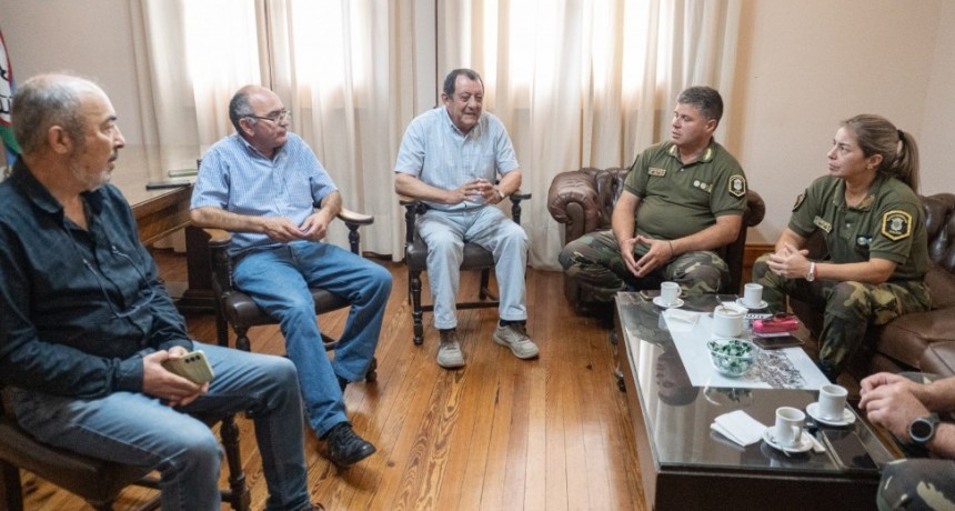 Benito Ju&aacute;rez: Marini se reuni&oacute; con la polic&iacute;a rural por hechos de inseguridad