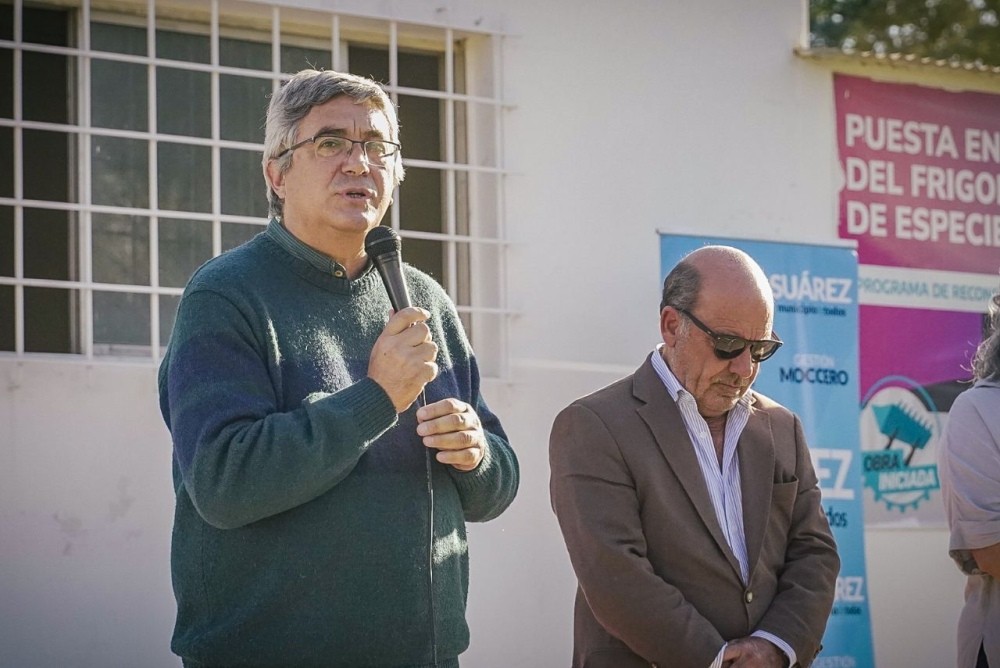 Javier Rodríguez puso en marcha el Frigorífico Municipal en Huanguelén