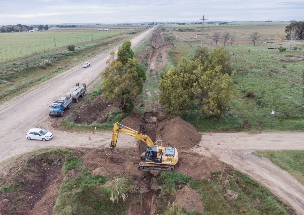 Olavarría: importante obra hidráulica en Frontera Sur