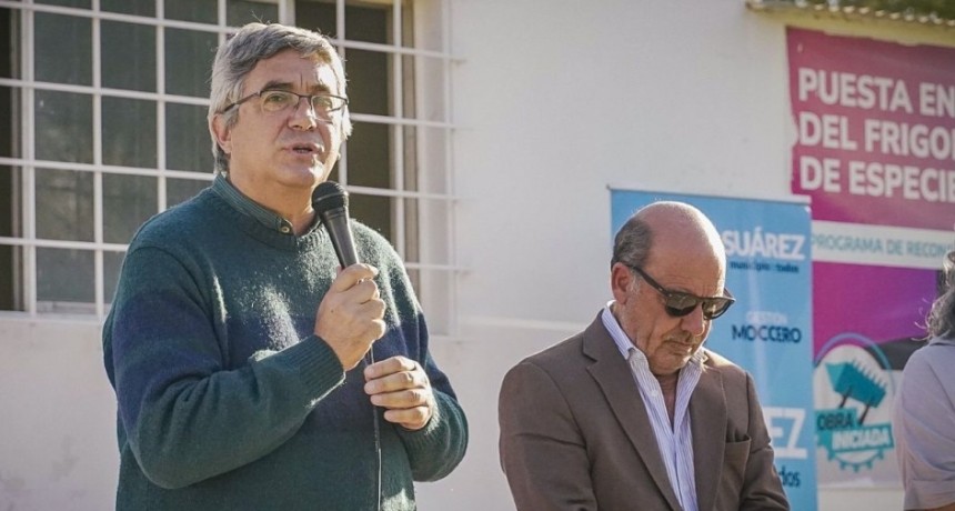 Javier Rodr&iacute;guez puso en marcha el Frigor&iacute;fico Municipal en Huanguel&eacute;n