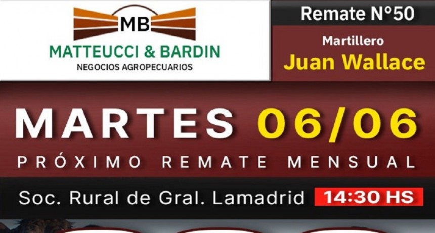 Se viene un nuevo remate de Matteucci y Bard&iacute;n