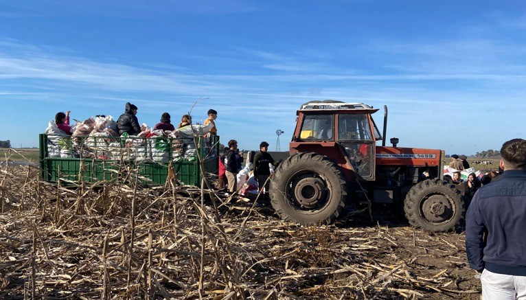 Se desarrolló en Bolívar la chocleada solidaria 2025