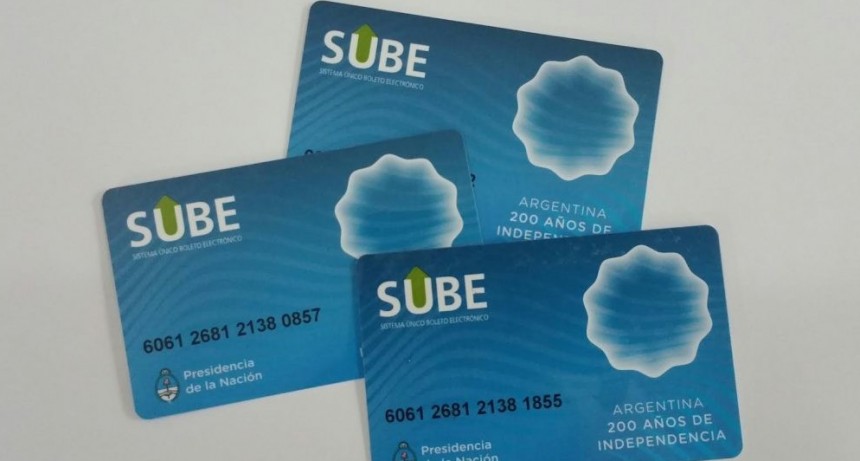 Las tarjetas SUBE tambi&eacute;n se podr&aacute;n adquirir por internet
