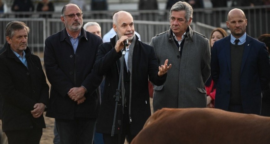 Rodr&iacute;guez Larreta en La Rural: 'quien siembra, siembra con un impuesto y cosecha con otro, es imposible as&iacute;'