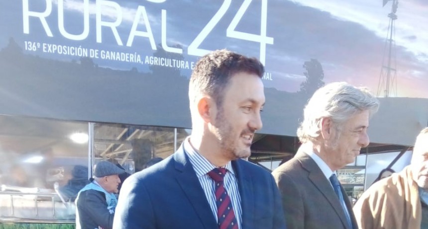 Luis Petri pas&oacute; por la Rural de Palermo