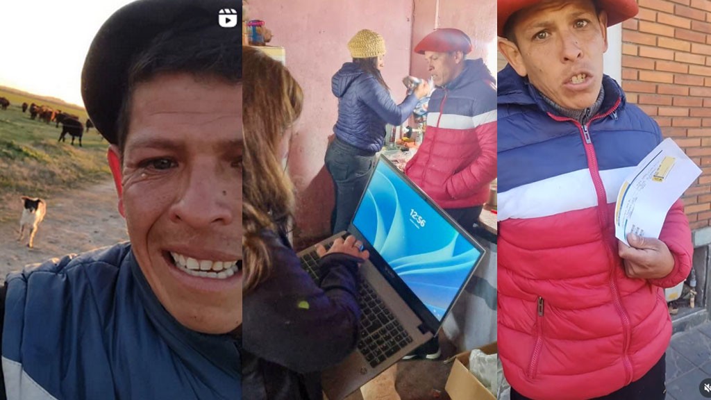 Lo echaron del campo, su historia conmovió en redes y derivó en una inspección de Trabajo