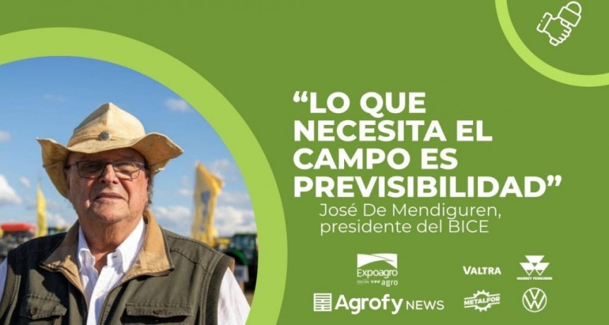 Jos&eacute; Ignacio De Mendiguren: qu&eacute; opina sobre el campo el funcionario que regresa a Producci&oacute;n