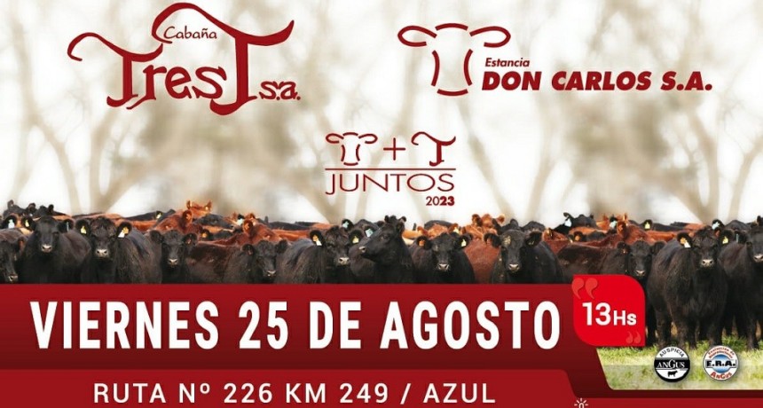 El 25 de agosto se realiza el remate de Caba&ntilde;a Tres T S.A. junto a Estancia Don Carlos S.A.