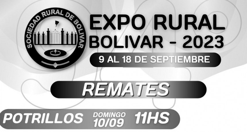 Ciasa S.A. realizar&aacute; remates en el marco de la Exposici&oacute;n de Bol&iacute;var