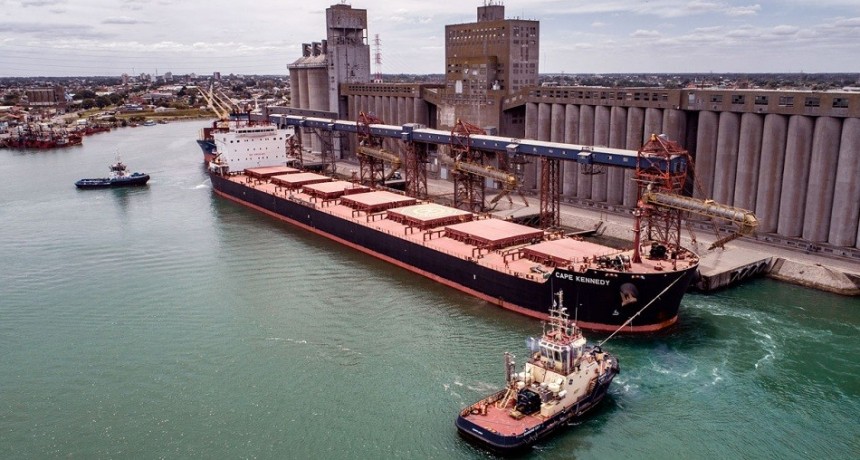 Desde el puerto de Quequ&eacute;n se exportaron casi 3,5 M/t de granos