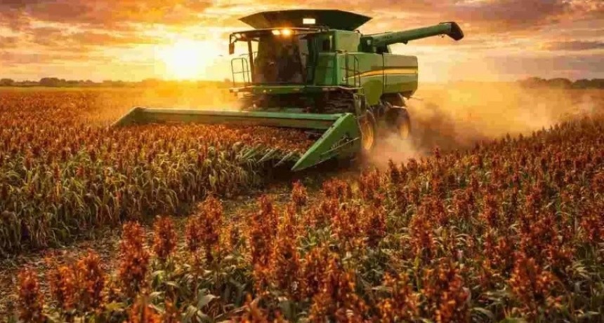 Sorgo: termin&oacute; la cosecha y la producci&oacute;n lleg&oacute; a 2,8 MTn