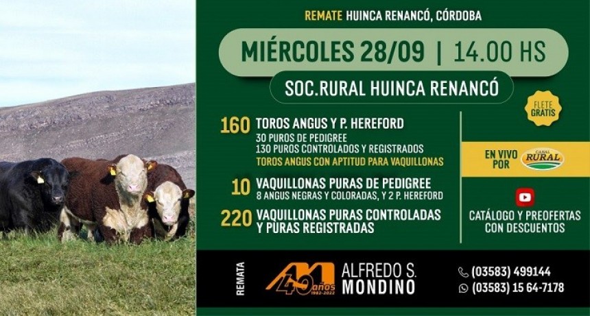 Gran remate este mi&eacute;rcoles de Estancias y Caba&ntilde;as don Benjam&iacute;n