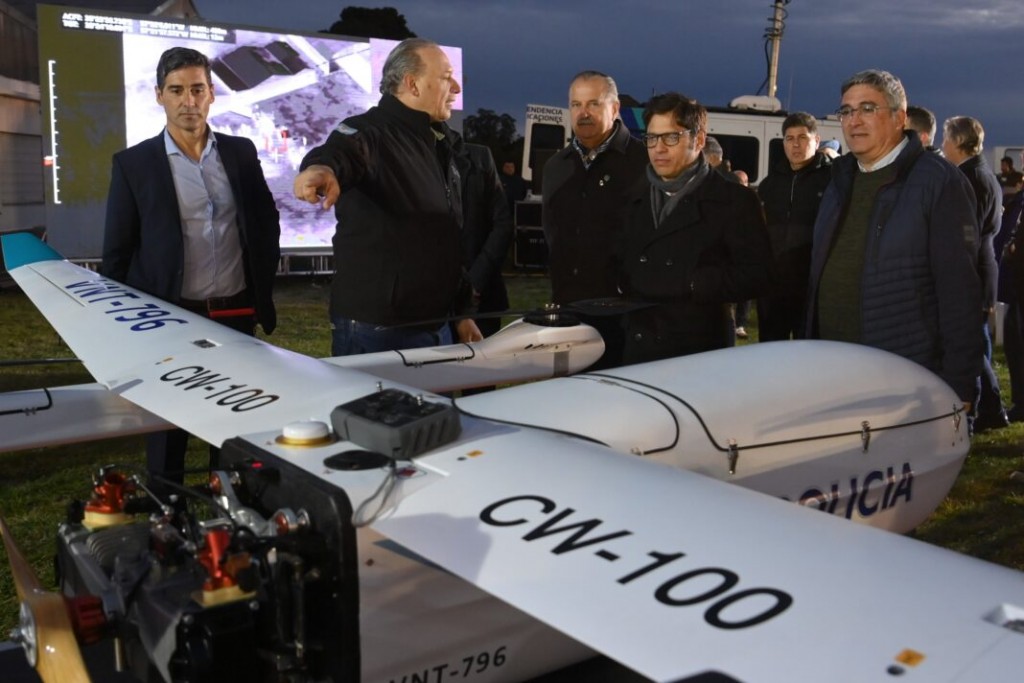 Presentaron los nuevos drones para reforzar la seguridad en zonas rurales