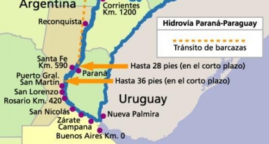 Comunicado conjunto de pa&iacute;ses vecinos contra Argentina por el manejo &lsquo;arbitrario&rsquo; de la hidrov&iacute;a