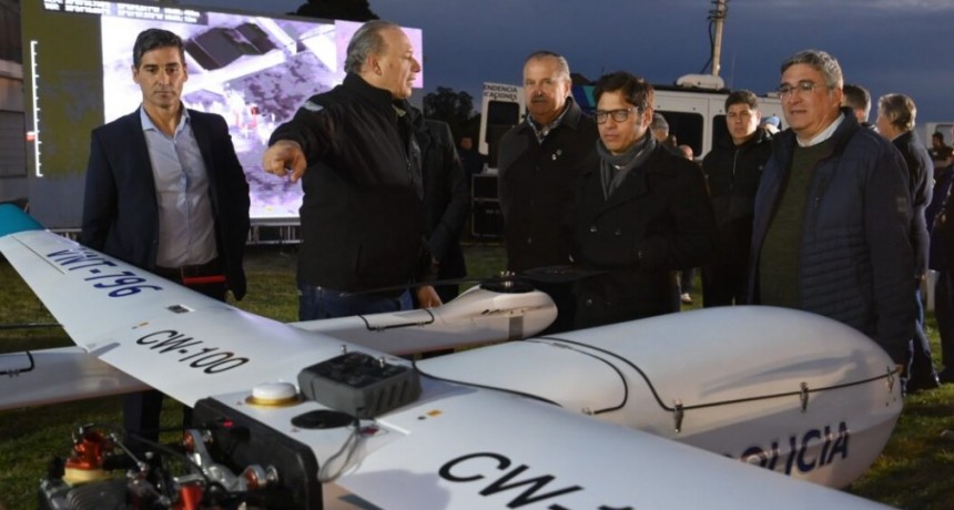 Presentaron los nuevos drones para reforzar la seguridad en zonas rurales