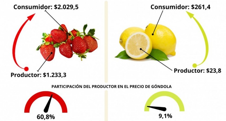 IPOD agosto: por los agroalimentos, el consumidor pag&oacute; 3,5 veces m&aacute;s de lo que cobr&oacute; el productor