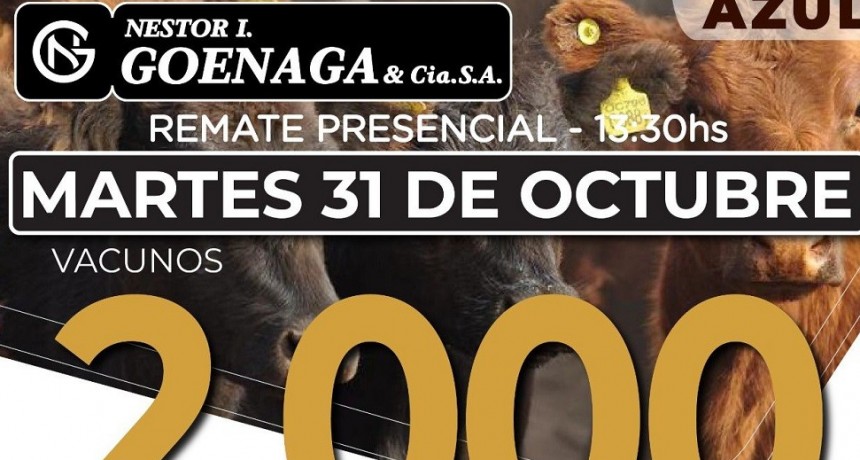 Remate mensual de octubre de N&eacute;stor I.Goenaga