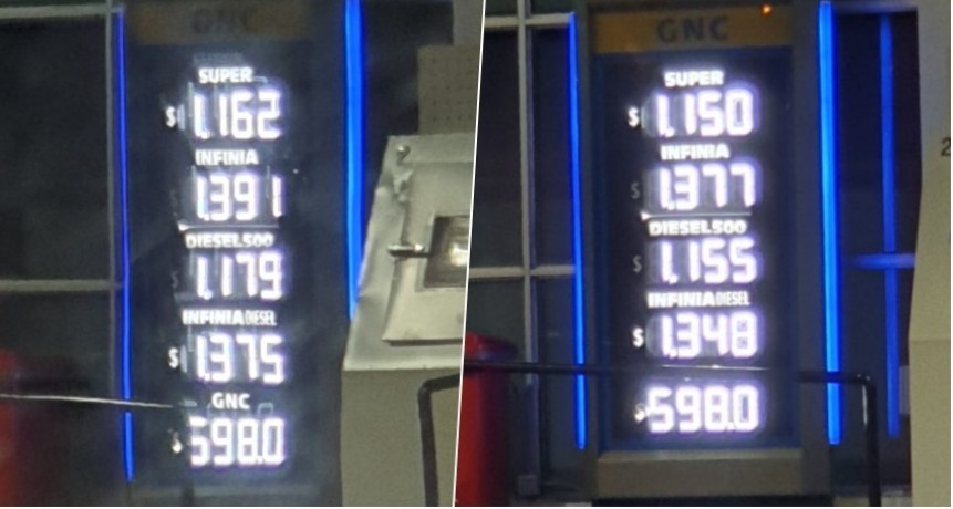 Baj&oacute; el precio del combustible