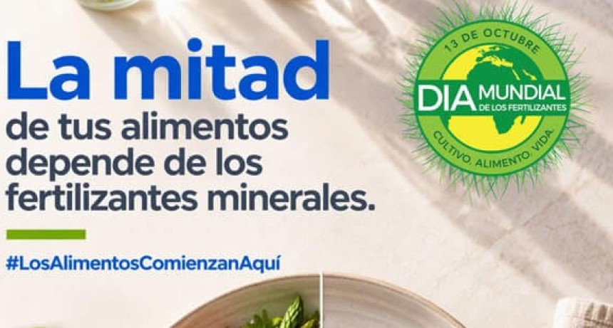 D&iacute;a Mundial de los Fertilizantes el aporte de los nutrientes a la producci&oacute;n de alimentos