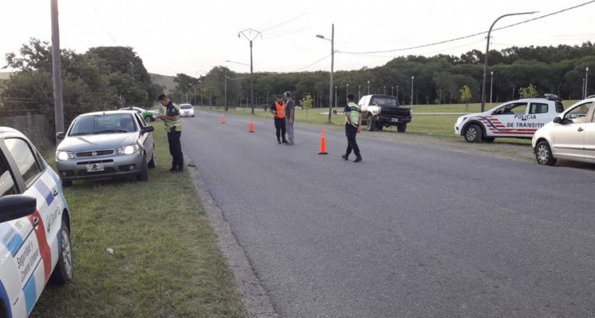 Operativos de seguridad vial en Sierras Bayas