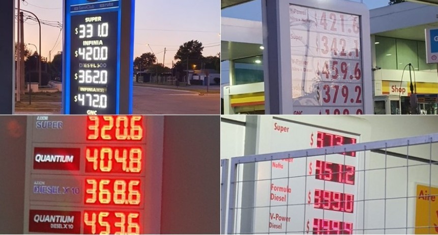 Aument&oacute; el precio del combustible este mi&eacute;rcoles 1