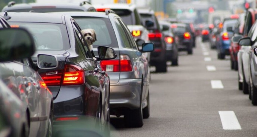 Intenso flujo de autom&oacute;viles hacia la Costa Atl&aacute;ntica en el fin de semana de Navidad
