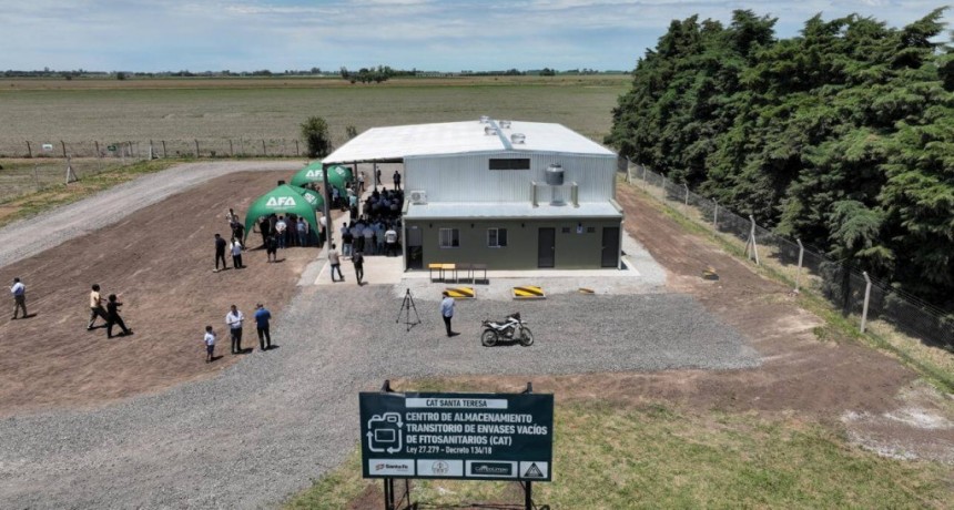 Envases de agroqu&iacute;micos: Santa Fe ya tiene su primer Centro de Almacenamiento Transitorio